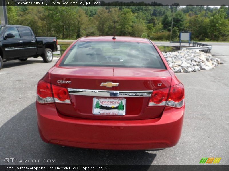 Crystal Red Metallic / Jet Black 2012 Chevrolet Cruze LT