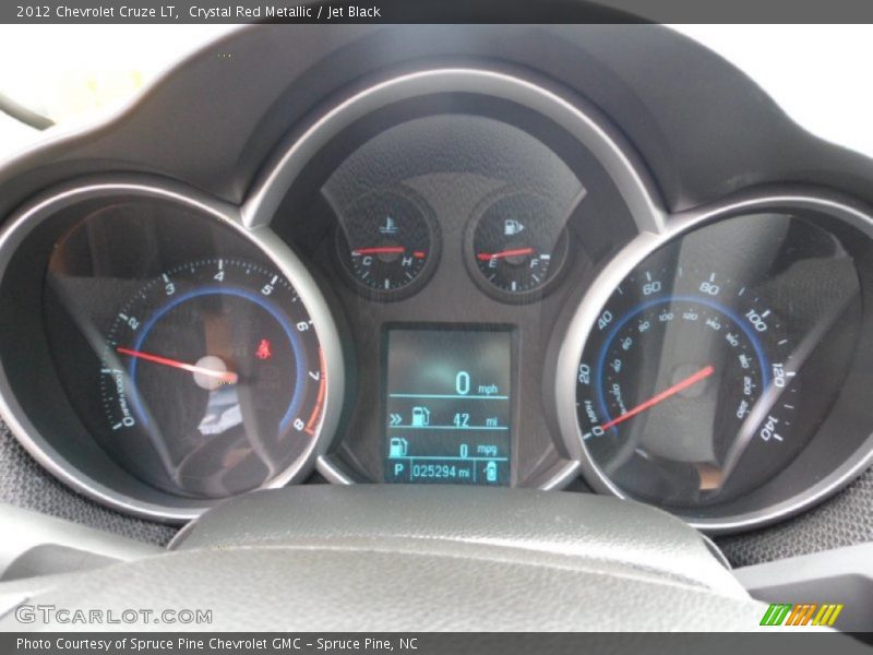Crystal Red Metallic / Jet Black 2012 Chevrolet Cruze LT