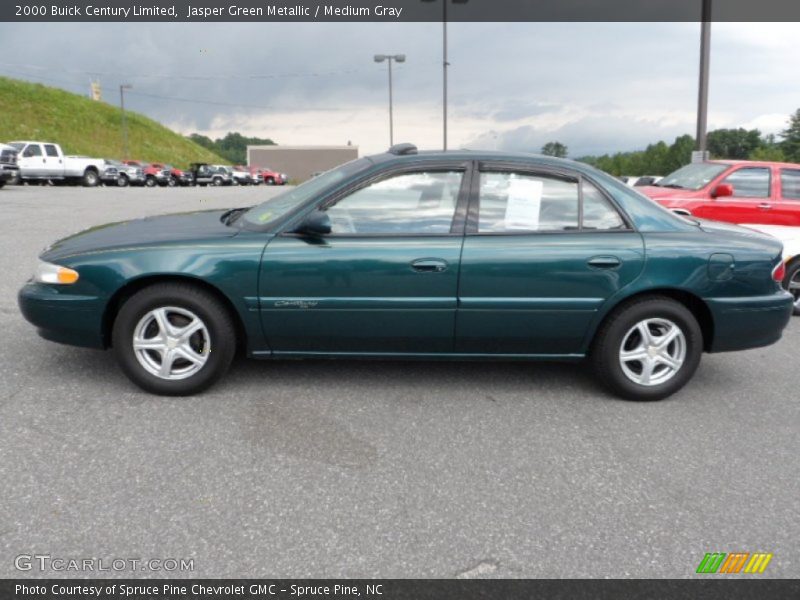 Jasper Green Metallic / Medium Gray 2000 Buick Century Limited