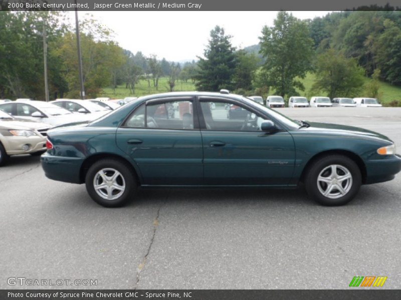 Jasper Green Metallic / Medium Gray 2000 Buick Century Limited