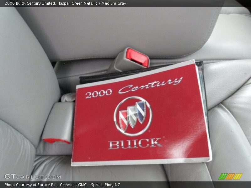 Jasper Green Metallic / Medium Gray 2000 Buick Century Limited
