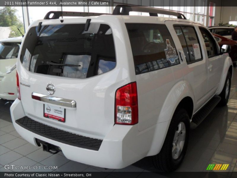 Avalanche White / Cafe Latte 2011 Nissan Pathfinder S 4x4