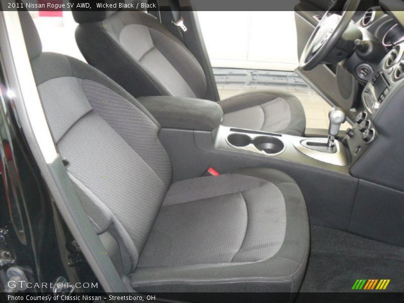 Wicked Black / Black 2011 Nissan Rogue SV AWD
