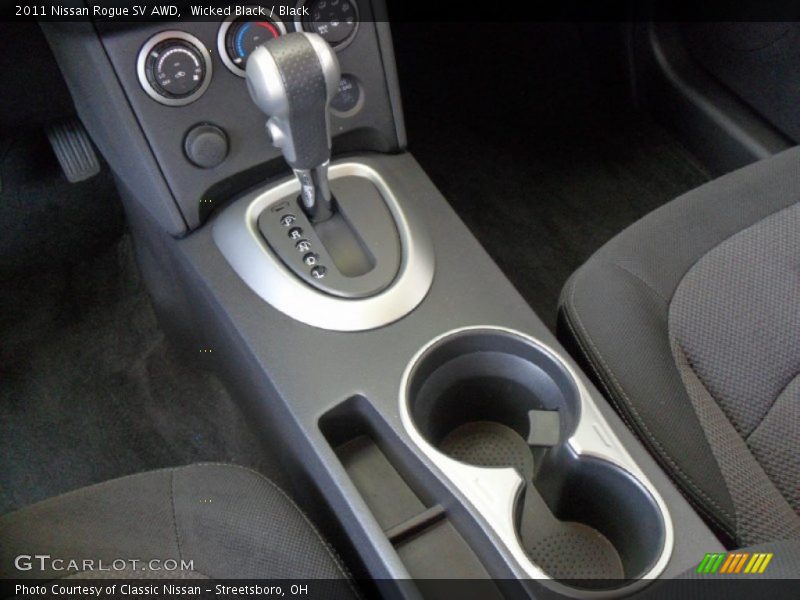 Wicked Black / Black 2011 Nissan Rogue SV AWD