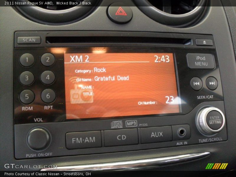 Wicked Black / Black 2011 Nissan Rogue SV AWD