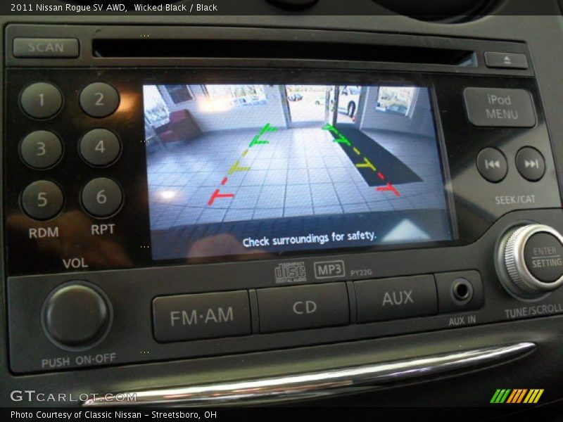Wicked Black / Black 2011 Nissan Rogue SV AWD