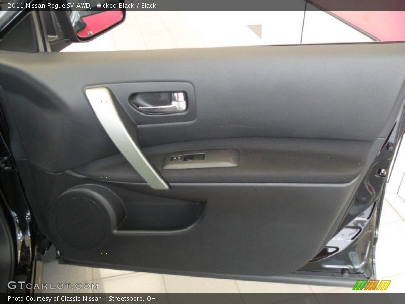 Wicked Black / Black 2011 Nissan Rogue SV AWD