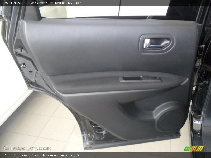 Wicked Black / Black 2011 Nissan Rogue SV AWD