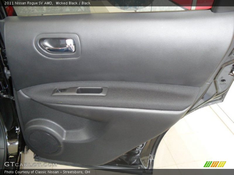 Wicked Black / Black 2011 Nissan Rogue SV AWD