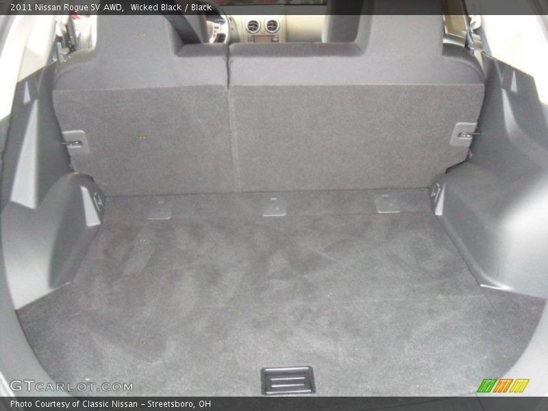 Wicked Black / Black 2011 Nissan Rogue SV AWD