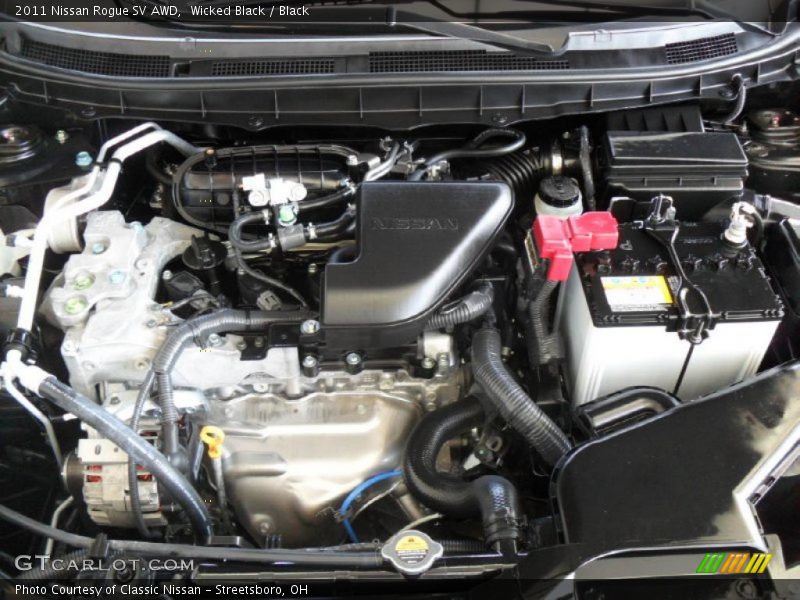 Wicked Black / Black 2011 Nissan Rogue SV AWD