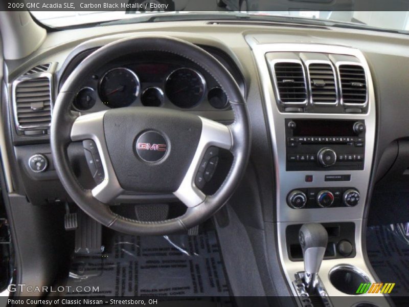 Carbon Black Metallic / Ebony 2009 GMC Acadia SLE