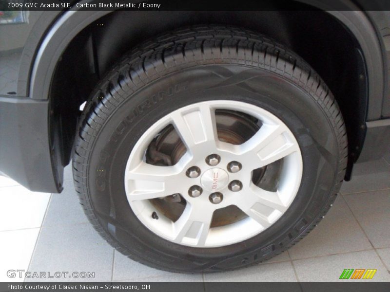 Carbon Black Metallic / Ebony 2009 GMC Acadia SLE