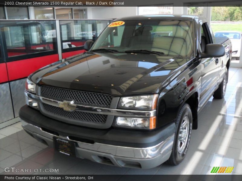 Black / Dark Charcoal 2003 Chevrolet Silverado 1500 Regular Cab