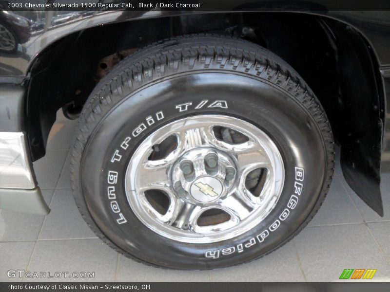 Black / Dark Charcoal 2003 Chevrolet Silverado 1500 Regular Cab