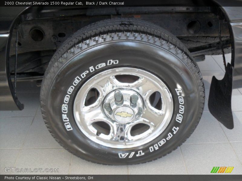 Black / Dark Charcoal 2003 Chevrolet Silverado 1500 Regular Cab