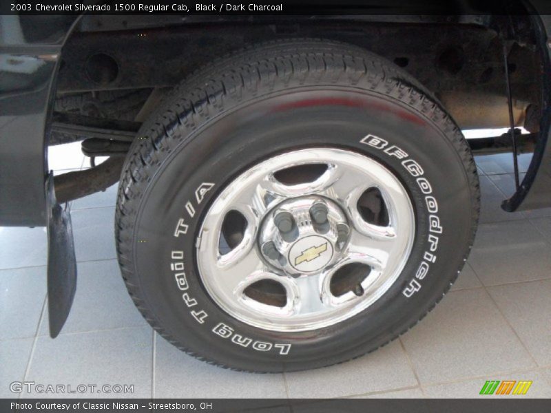 Black / Dark Charcoal 2003 Chevrolet Silverado 1500 Regular Cab