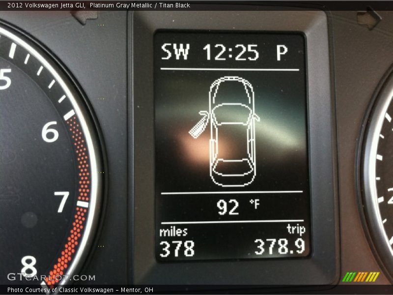 Platinum Gray Metallic / Titan Black 2012 Volkswagen Jetta GLI