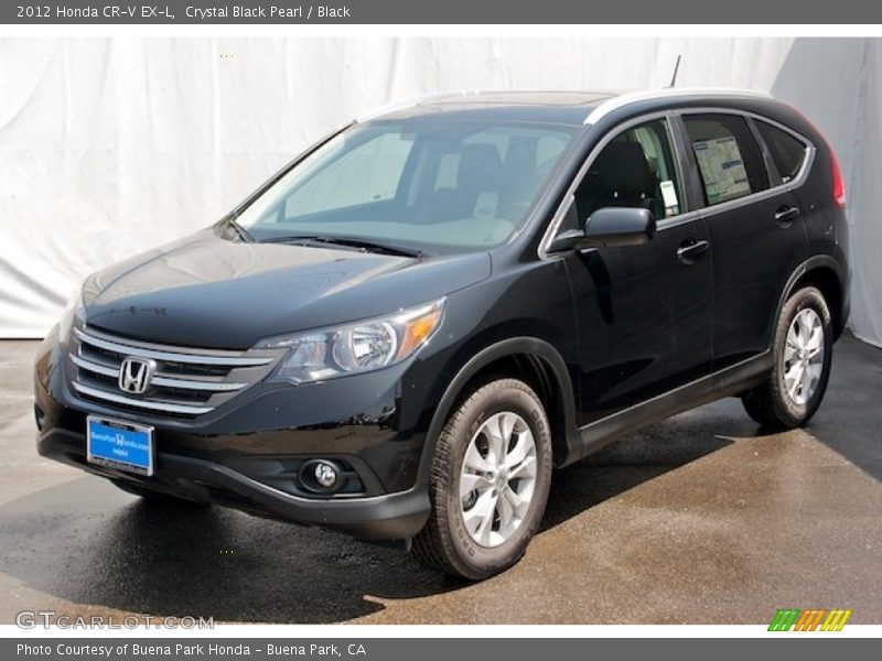 Crystal Black Pearl / Black 2012 Honda CR-V EX-L