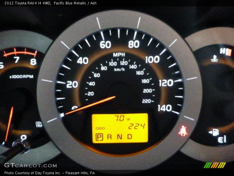 Pacific Blue Metallic / Ash 2012 Toyota RAV4 I4 4WD