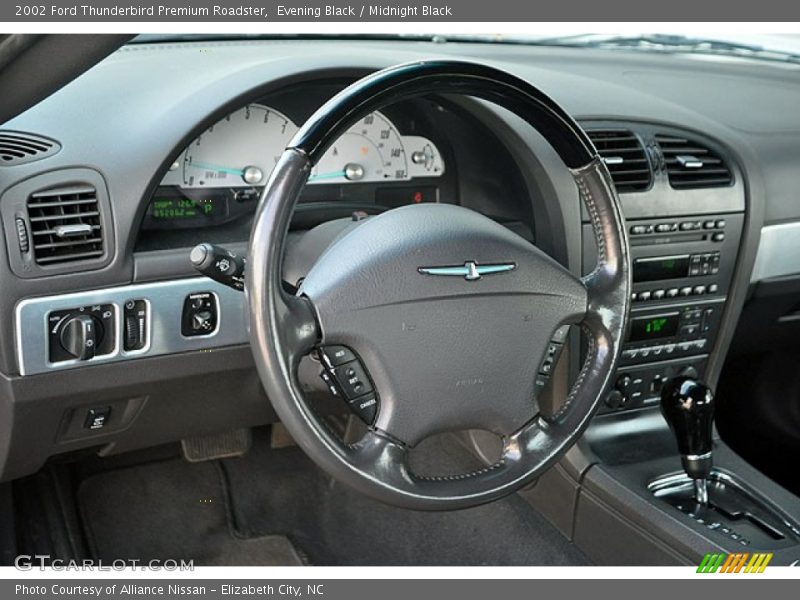Evening Black / Midnight Black 2002 Ford Thunderbird Premium Roadster