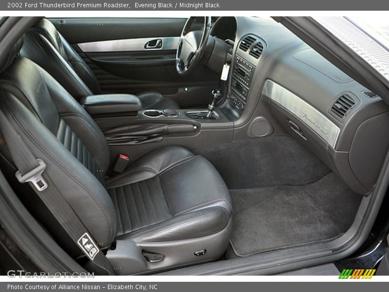 Evening Black / Midnight Black 2002 Ford Thunderbird Premium Roadster