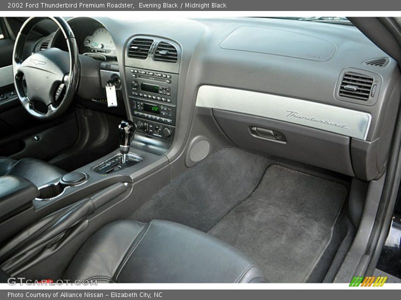 Evening Black / Midnight Black 2002 Ford Thunderbird Premium Roadster
