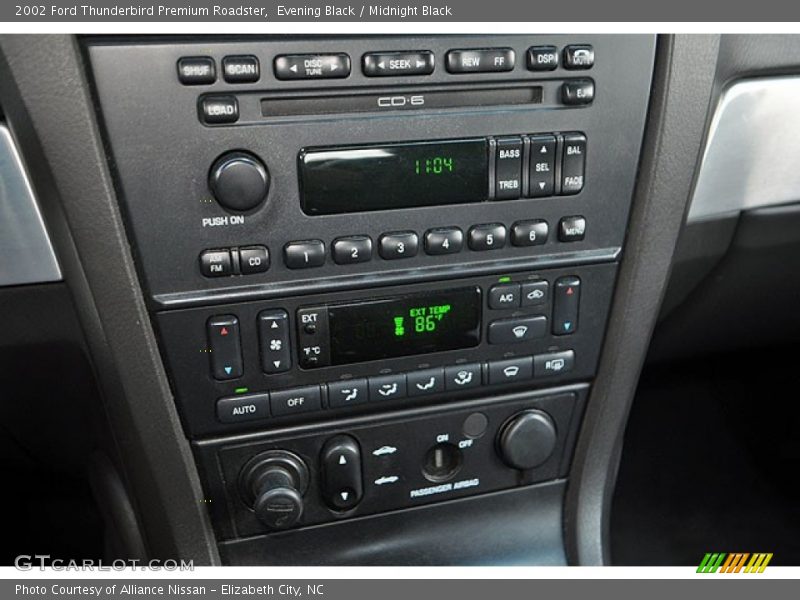 Evening Black / Midnight Black 2002 Ford Thunderbird Premium Roadster