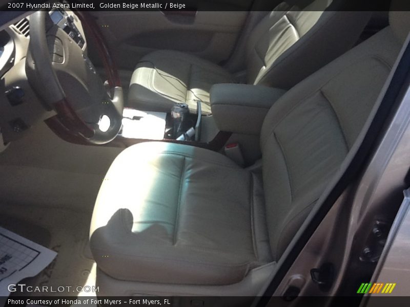 Golden Beige Metallic / Beige 2007 Hyundai Azera Limited