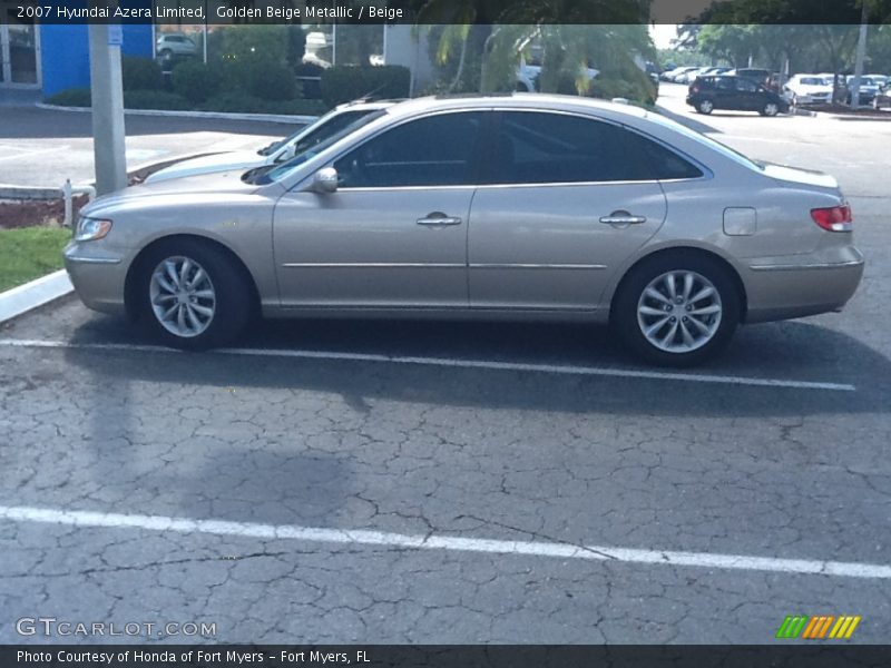 Golden Beige Metallic / Beige 2007 Hyundai Azera Limited