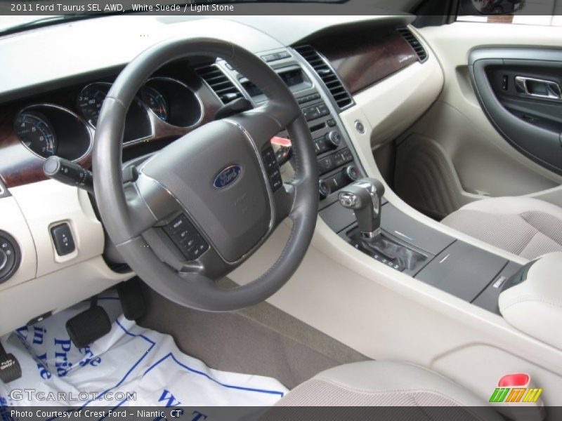 White Suede / Light Stone 2011 Ford Taurus SEL AWD