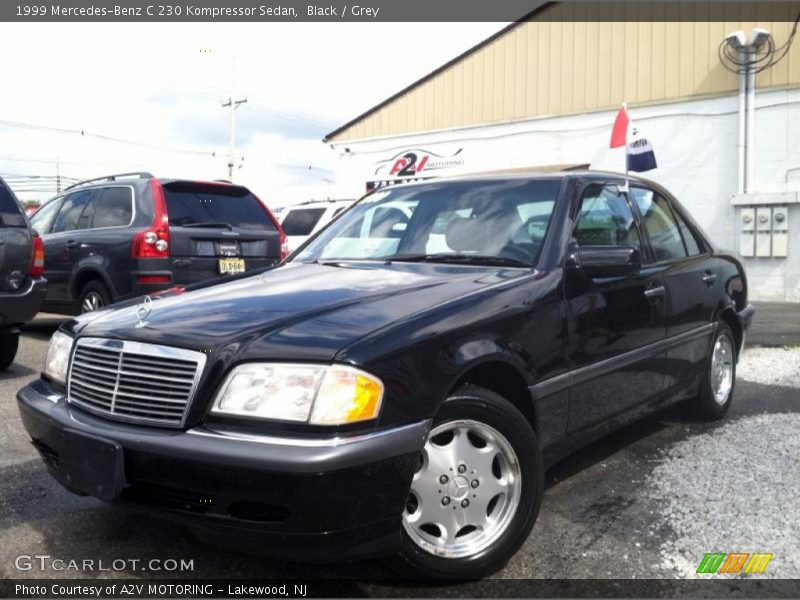 Black / Grey 1999 Mercedes-Benz C 230 Kompressor Sedan