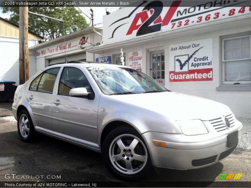 Silver Arrow Metallic / Black 2001 Volkswagen Jetta GLS VR6 Sedan
