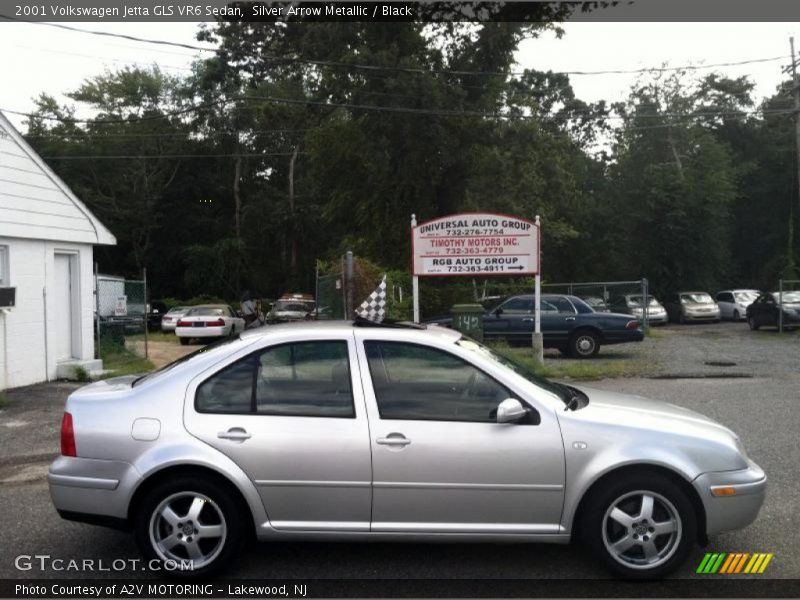 Silver Arrow Metallic / Black 2001 Volkswagen Jetta GLS VR6 Sedan