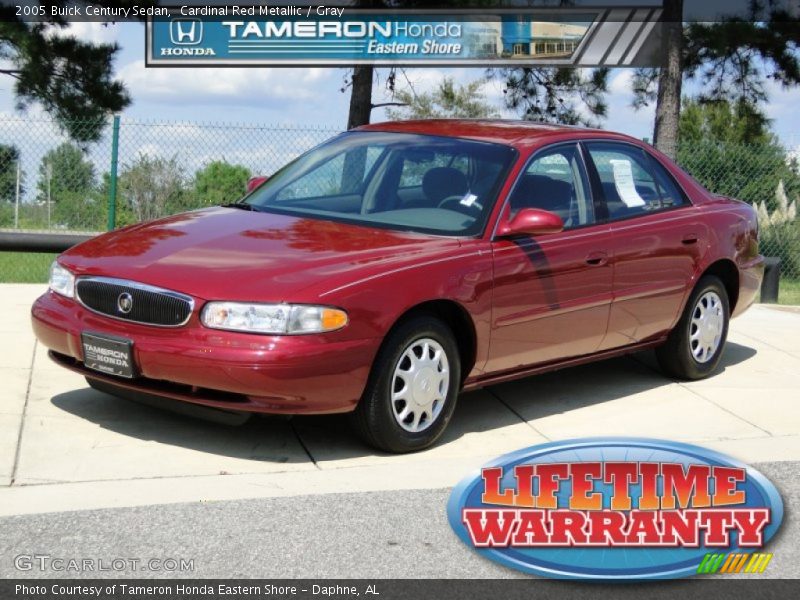 Cardinal Red Metallic / Gray 2005 Buick Century Sedan