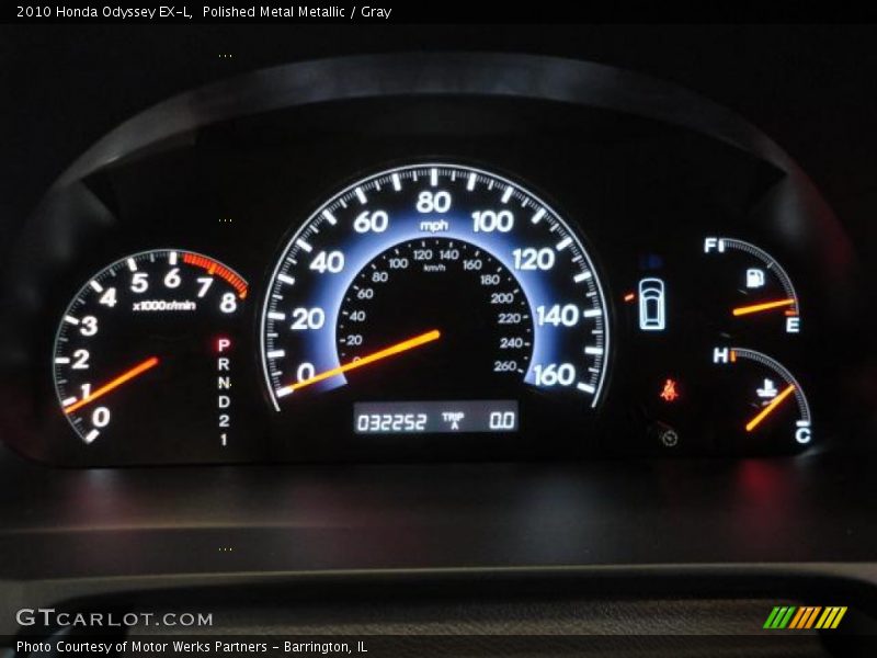 Polished Metal Metallic / Gray 2010 Honda Odyssey EX-L