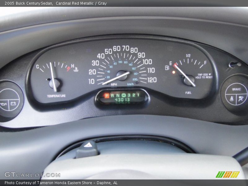 Cardinal Red Metallic / Gray 2005 Buick Century Sedan