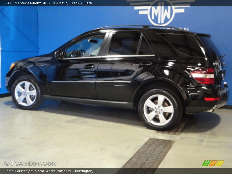 Black / Black 2010 Mercedes-Benz ML 350 4Matic