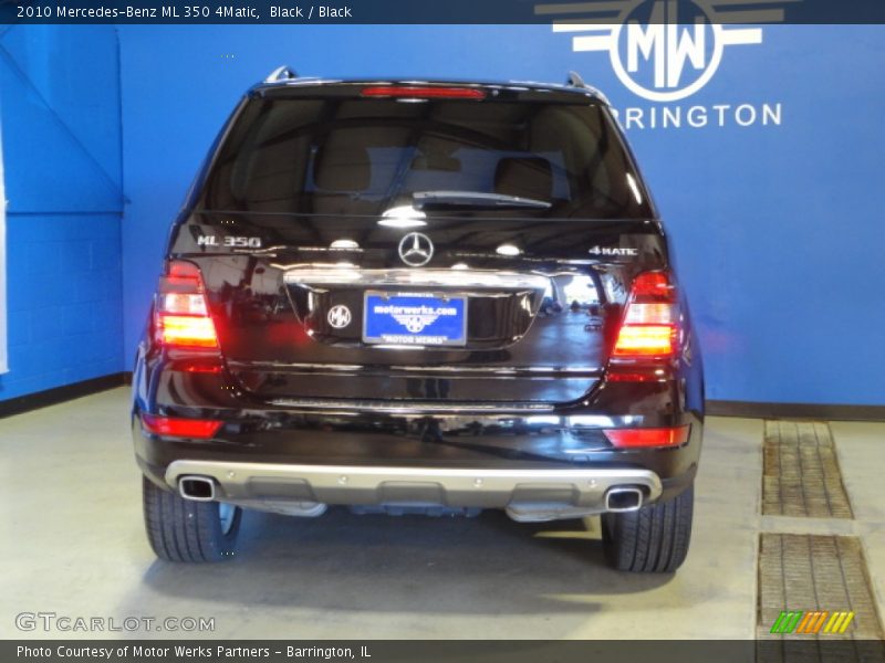 Black / Black 2010 Mercedes-Benz ML 350 4Matic