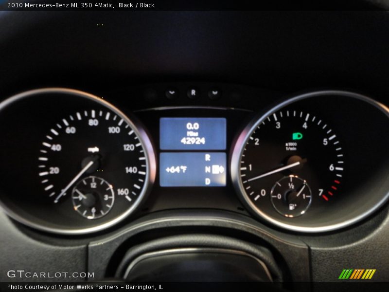 Black / Black 2010 Mercedes-Benz ML 350 4Matic