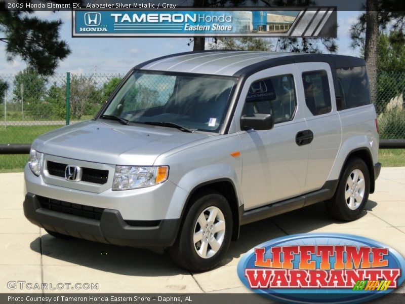 Alabaster Silver Metallic / Gray 2009 Honda Element EX