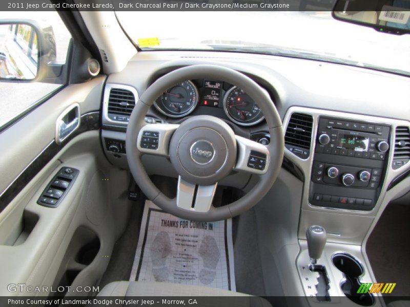 Dark Charcoal Pearl / Dark Graystone/Medium Graystone 2011 Jeep Grand Cherokee Laredo