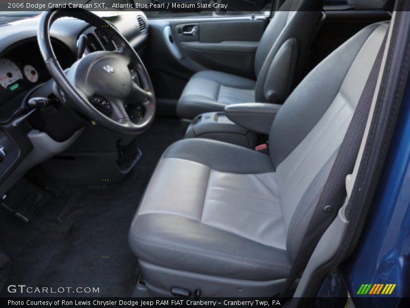Atlantic Blue Pearl / Medium Slate Gray 2006 Dodge Grand Caravan SXT