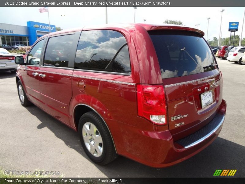 Deep Cherry Red Crystal Pearl / Black/Light Graystone 2011 Dodge Grand Caravan Express