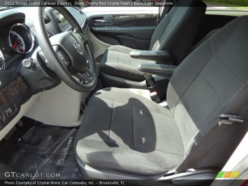 Deep Cherry Red Crystal Pearl / Black/Light Graystone 2011 Dodge Grand Caravan Express