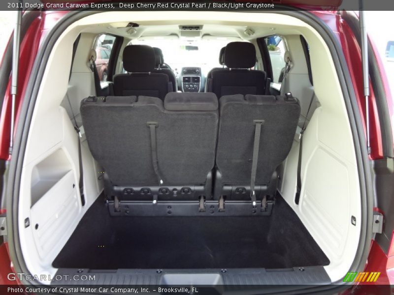 Deep Cherry Red Crystal Pearl / Black/Light Graystone 2011 Dodge Grand Caravan Express