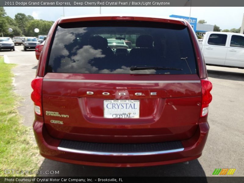 Deep Cherry Red Crystal Pearl / Black/Light Graystone 2011 Dodge Grand Caravan Express