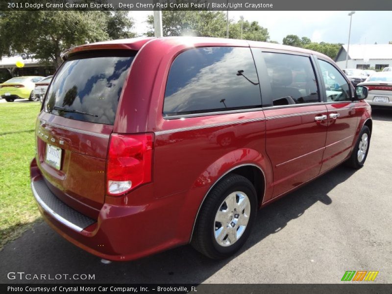 Deep Cherry Red Crystal Pearl / Black/Light Graystone 2011 Dodge Grand Caravan Express