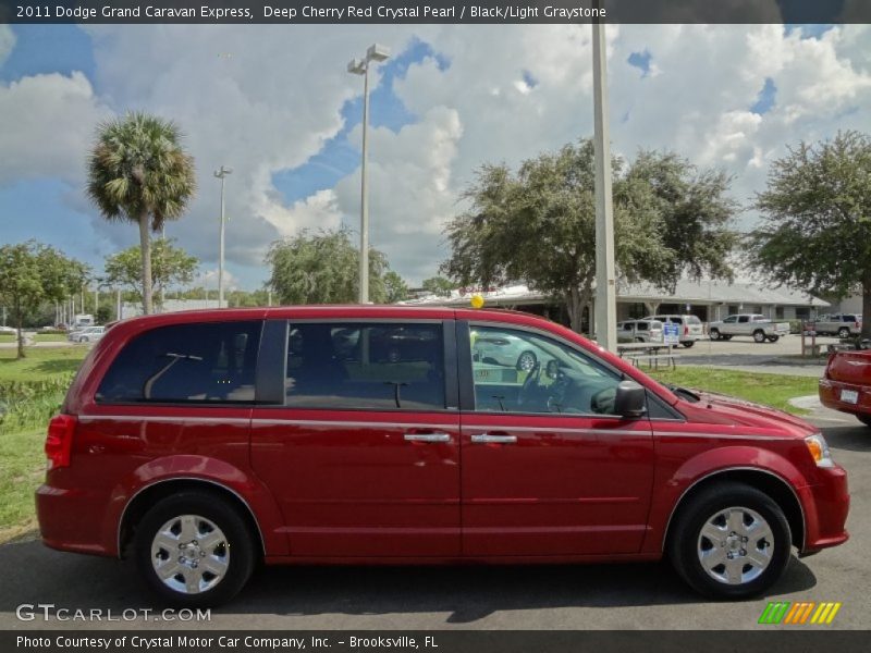 Deep Cherry Red Crystal Pearl / Black/Light Graystone 2011 Dodge Grand Caravan Express
