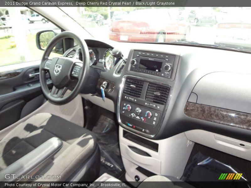 Deep Cherry Red Crystal Pearl / Black/Light Graystone 2011 Dodge Grand Caravan Express